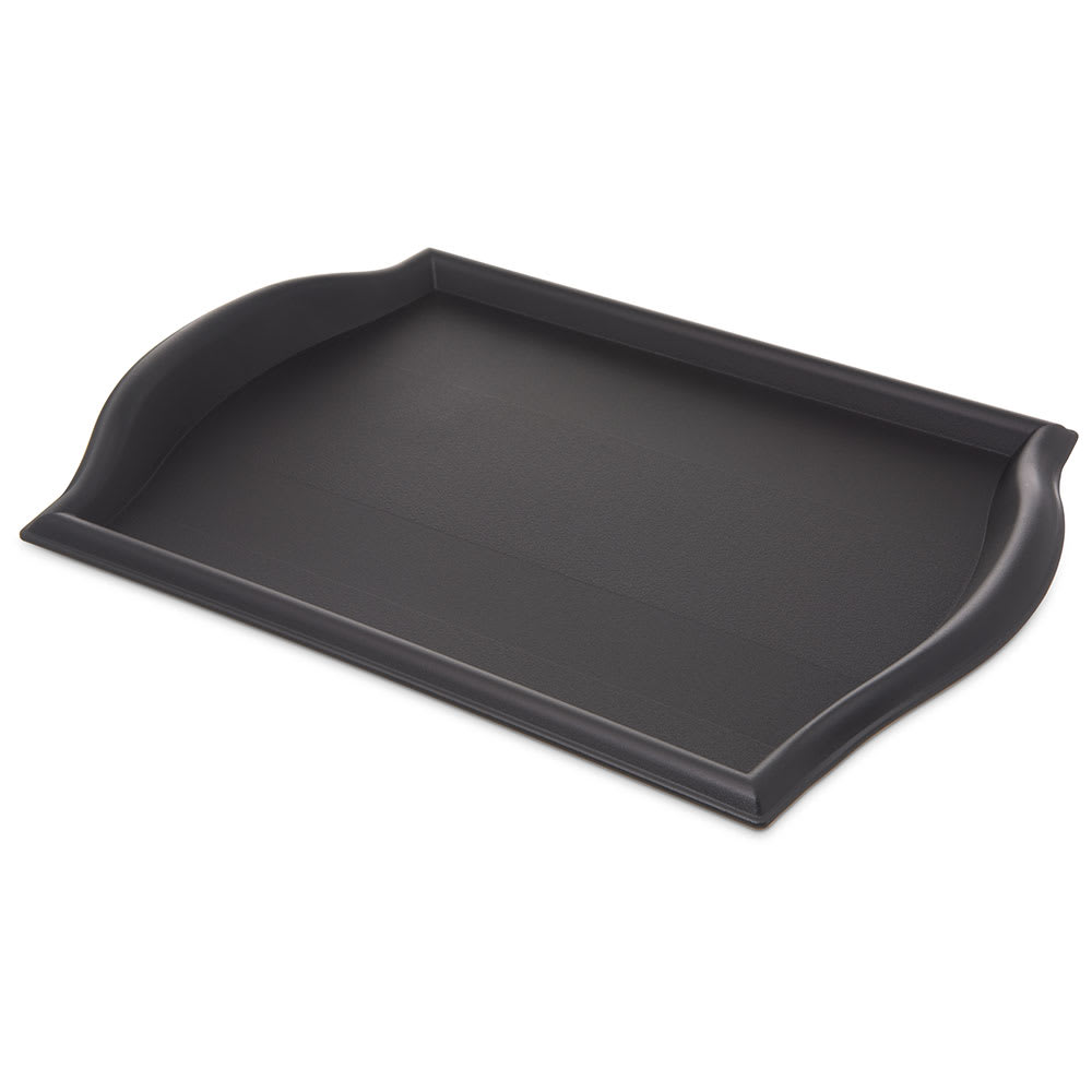 Carlisle Plastic Fast Food Tray - 17"L x 12"W, Black (1217BT03)