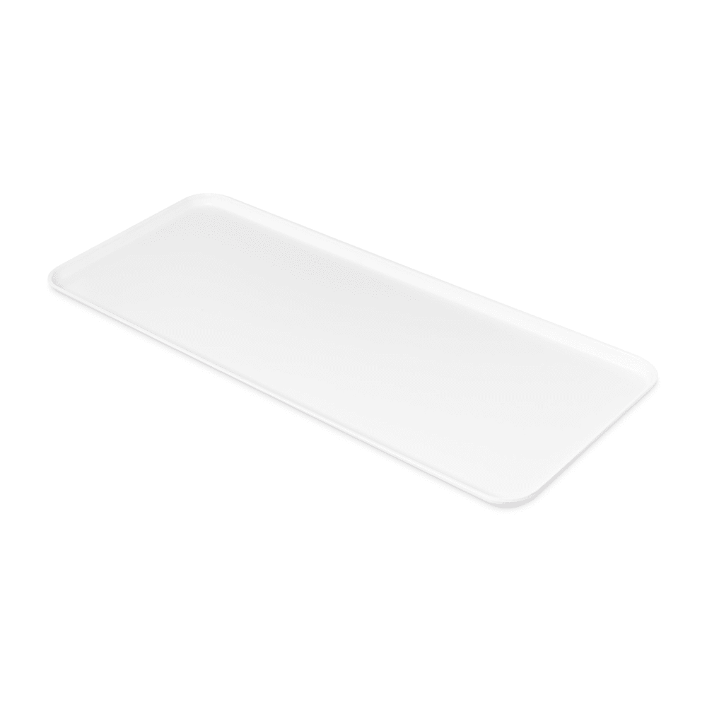 Carlisle Rectangular Market Tray - 30" x 12 7/16", Pearl White (1230FMT301)