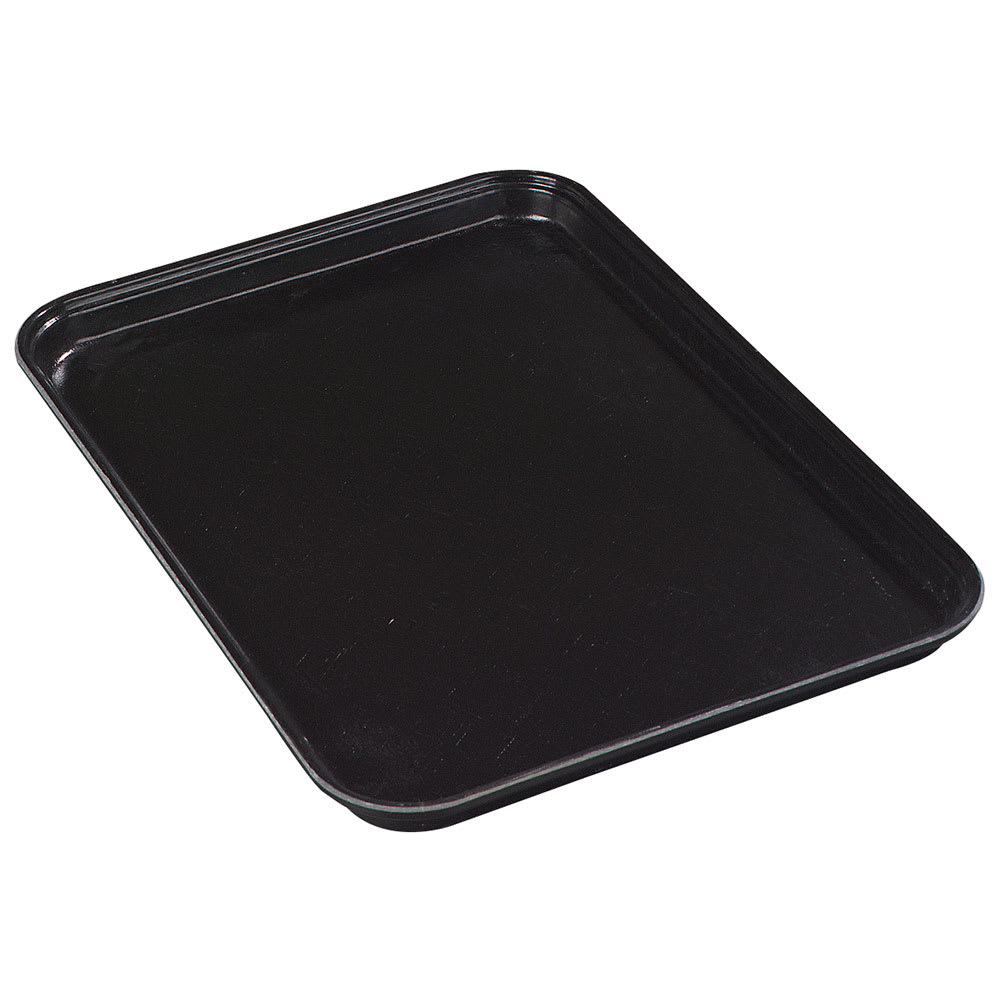 Carlisle Rectangular Market Tray - 17 3/4" x 12 3/4", Ebony (1318FMT309)