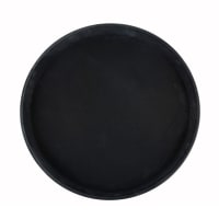 Carlisle 14 5/8" Round Serving Tray - Rubber Liner, Black (1400GL004) thumbnail 6