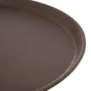 Carlisle 16" Round Griptite™ 2 Serving Tray - Fiberglass, Brown (1600GR2076) thumbnail 3