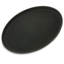 Carlisle 16" Round Serving Tray - Fiberglass, Black (1600GR2004) thumbnail 2