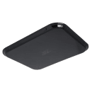 Carlisle Rectangular Griptite™ 2 Serving Tray - 18" x 14", Fiberglass, Black (1814GR2004) thumbnail 4