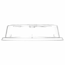 Carlisle 11" Plate Cover - Polycarbonate, Clear (199307) thumbnail 3
