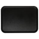 Carlisle Rectangular Griptite™ 2 Serving Tray - 22" x 16", Fiberglass, Black (2216GR2Q004) thumbnail 2