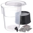 Carlisle 5 gal Beverage Dispenser - Plastic Container, Black Base (222903) thumbnail 4