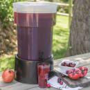 Carlisle 5 gal Beverage Dispenser - Plastic Container, Black Base (222903) thumbnail 5