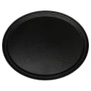 Carlisle Oval Griptite™ 2 Serving Tray - 24" x 19", Fiberglass, Black (2500GR2004) thumbnail 2