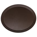 Carlisle Oval Griptite™ 2 Serving Tray - 24" x 19", Fiberglass, Brown (2500GR2076) thumbnail 2
