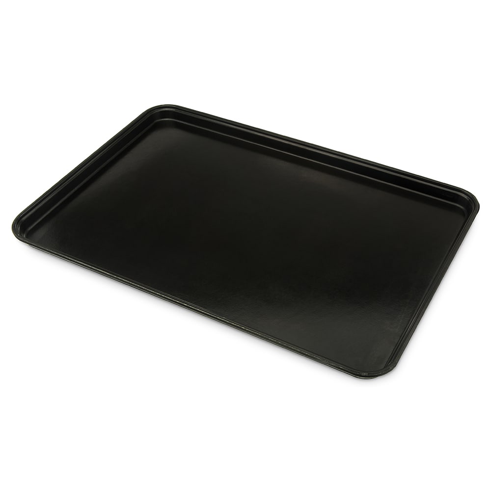 Carlisle Rectangular Display Tray - 25 5/8" x 17 7/8", Fiberglass, Black (2618FGQ004)