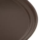 Carlisle Oval Griptite™ 2 Serving Tray - 27" x 22", Fiberglass, Brown (2700GR2076) thumbnail 3