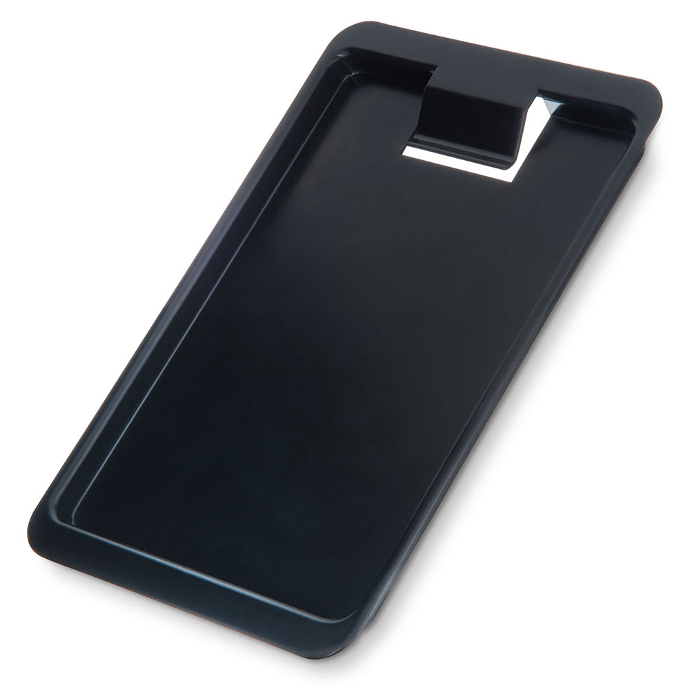 Carlisle Rectangular Check Holder Tip Tray - 7 3/4" x 4 3/8", Black (302003)
