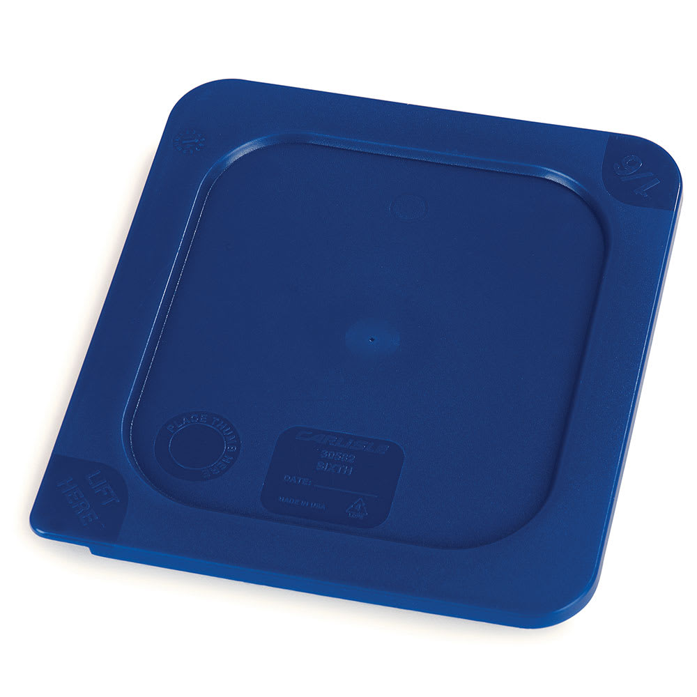 Carlisle Smart Lid™ Food Pan Lid for 1/6 Size Pans, Blue (3058260)