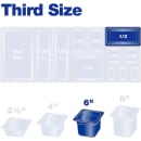 Carlisle 6"D Third Size Food Pan (3066207) thumbnail 5