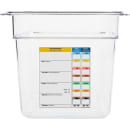 Carlisle 6"D Third Size Food Pan w/ Integrated Label (30662IMLUC07) thumbnail 2