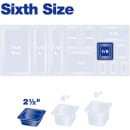 Carlisle 2 1/2"D Sixth Size Food Pan - Handle (3068307) thumbnail 5