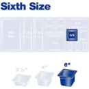 Carlisle 6"D Sixth Size Food Pan (3068503) thumbnail 6