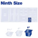 Carlisle 6"D Ninth Size Food Pan (3068807) thumbnail 6