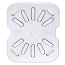 Carlisle 1/6 Size Drain Shelf for Food Pans - Clear (3068907) thumbnail 2