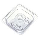 Carlisle 1/6 Size Drain Shelf for Food Pans - Clear (3068907) thumbnail 3