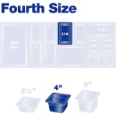 Carlisle 4"D Quarter Size High Temp Food Pan - Stackable (3088113) thumbnail 5