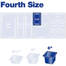 Carlisle 6"D Quarter Size High Temp Food Pan - Stackable (3088213) thumbnail 3