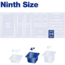 Carlisle 4"D Ninth Size High Temp Food Pan (3088713) thumbnail 5