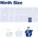 Carlisle 6"D Ninth Size High Temp Food Pan (3088803) thumbnail 5