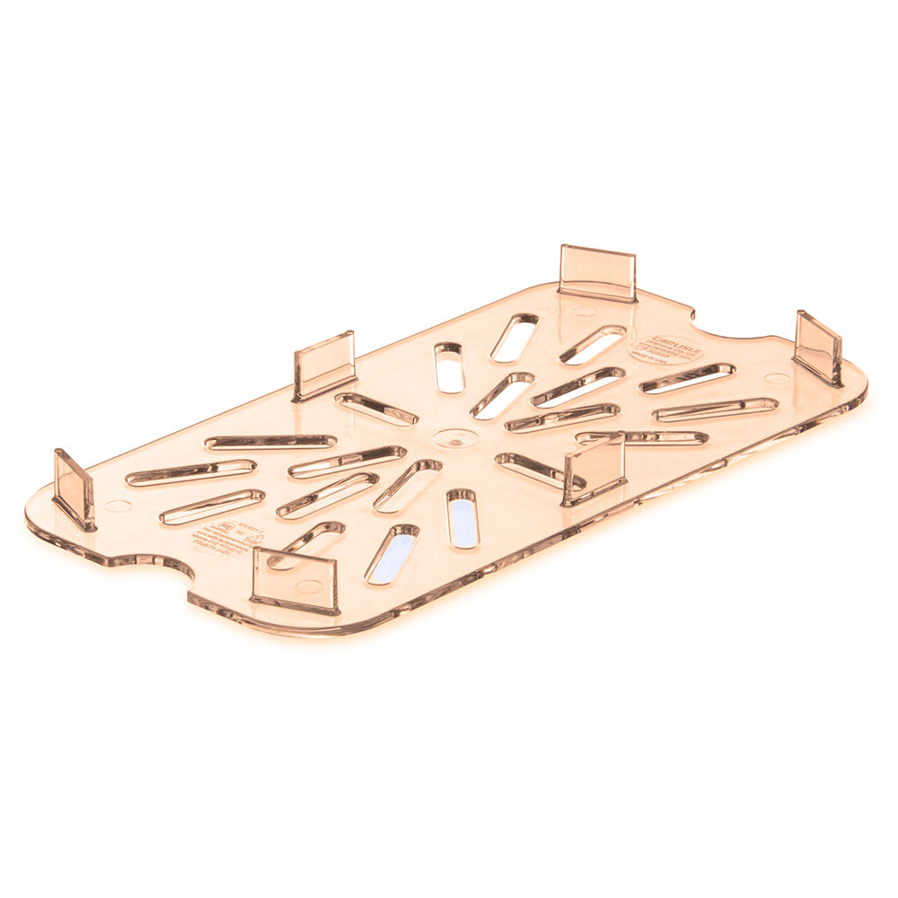 Carlisle 1/4 Size High Heat Drain Shelf - Amber (3089513)