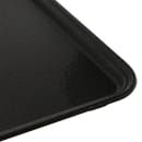 Carlisle Rectangular Griptite™ 2 Serving Tray - 21" x 13", Fiberglass, Black (3253GR2004) thumbnail 3