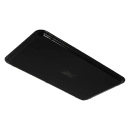 Carlisle Rectangular Griptite™ 2 Serving Tray - 21" x 13", Fiberglass, Black (3253GR2004) thumbnail 4