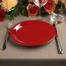 Carlisle 7 1/4" Round Melamine Salad Plate, Red (3300605) thumbnail 2