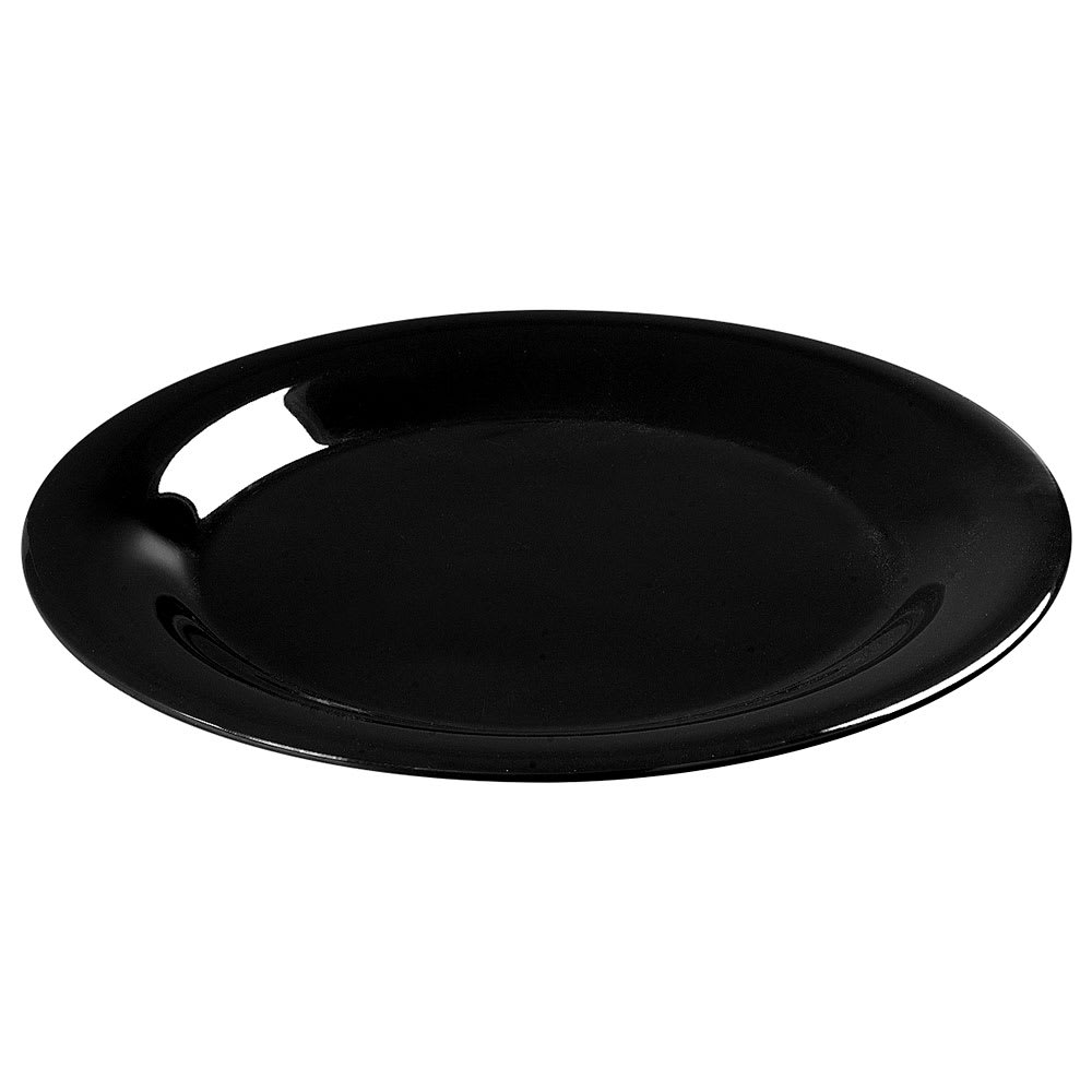 Carlisle 6 1/2" Round Melamine Pie Plate, Black (3301803)