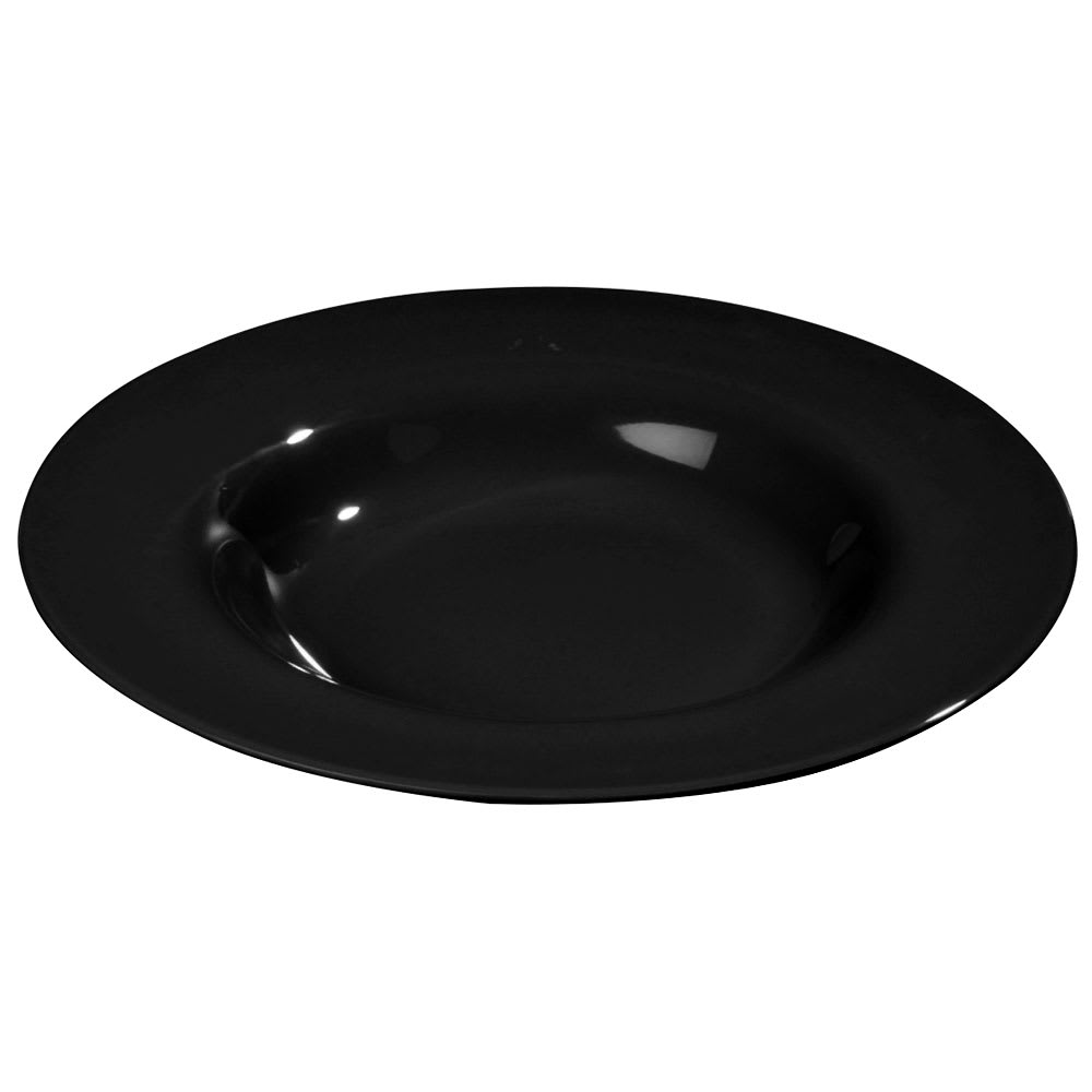 Carlisle 20 oz Round Melamine Salad/Pasta Bowl, Black (3303003)