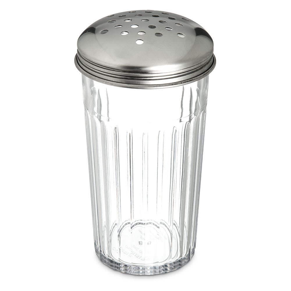 Carlisle 12 oz Cheese Shaker - Stainless/Clear (331907)
