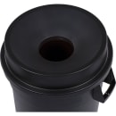 Carlisle Round Funnel Trash Can Lid - Plastic, Black (34103503) thumbnail 3