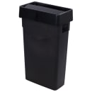 Carlisle Rectangle Swing Top Trash Can Lid - Plastic, Black (34202403) thumbnail 3