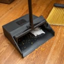 Carlisle 12" Lobby Dust Pan for 3686100, 3685914 & 3686003 - 30" (2) Piece Handle, Black (36142003) thumbnail 5