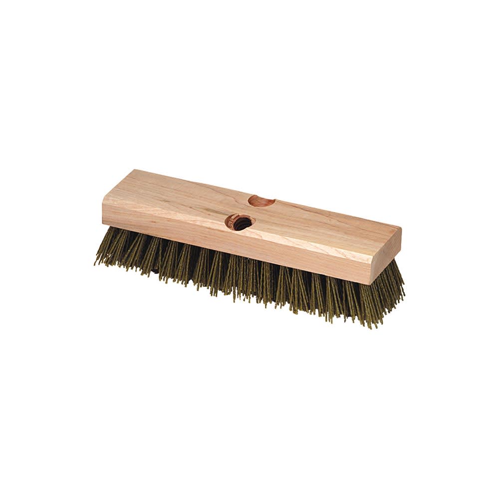 Carlisle 10" Baseboard Scrub Brush - Nylon/Hardwood, Black (3619100)