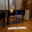 Carlisle 60"L Flo-Pac® Dust Mop Handle w/ Connector, Blue Vinyl Over Metal (36201300) thumbnail 5