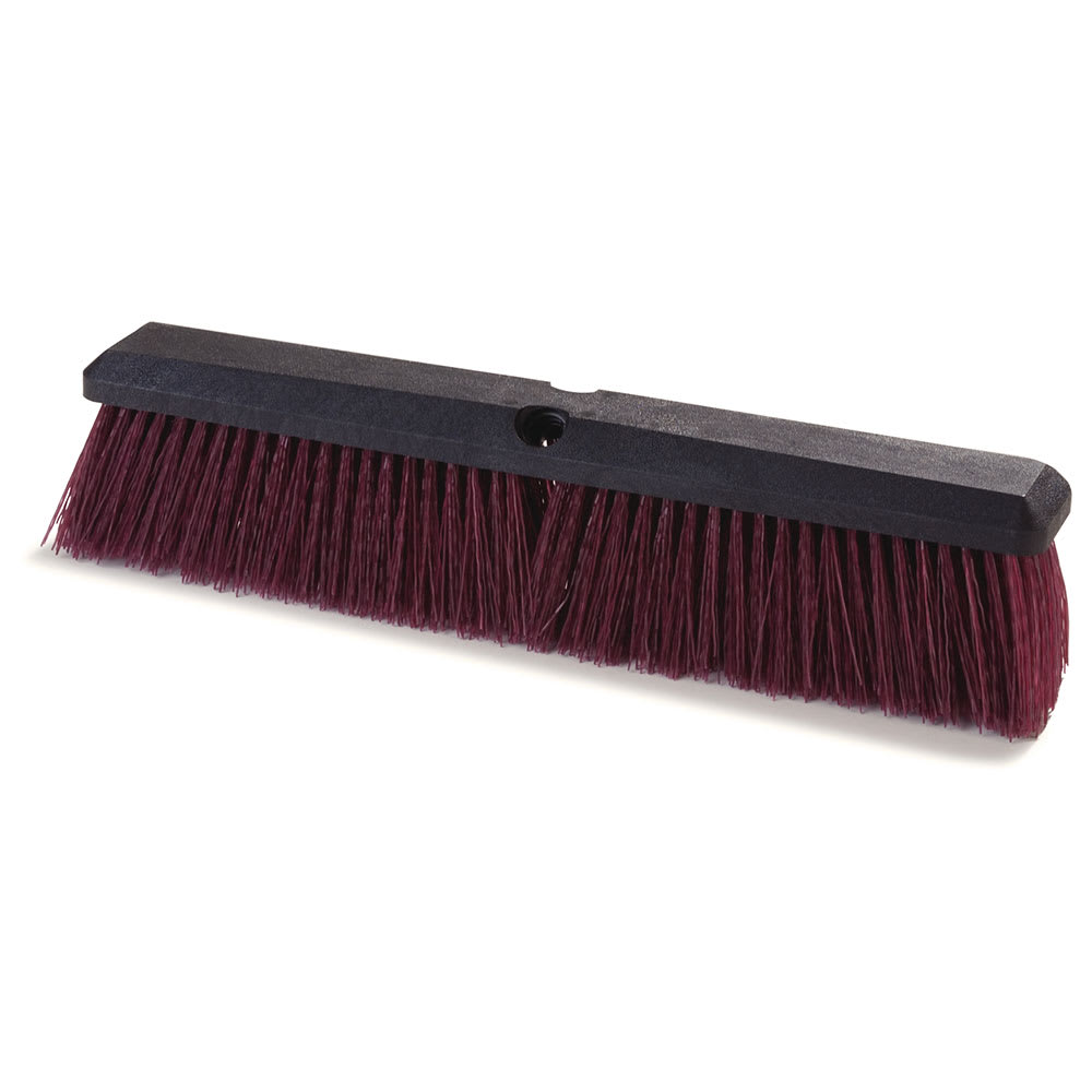 Carlisle 24" Floor Sweep Head - 18" Foam Block, Polypropylene, Maroon (3620722400)