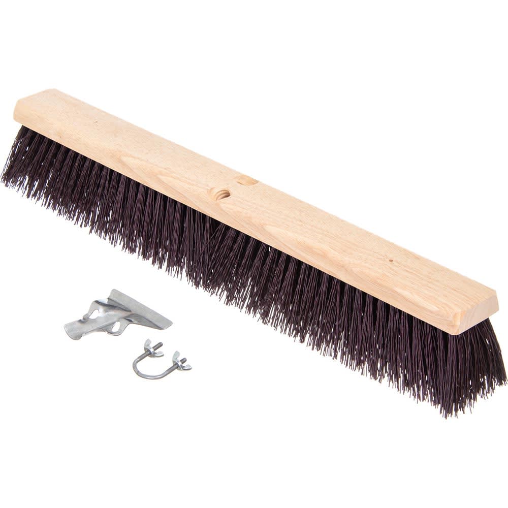Carlisle 24" Basic Sweep - Crimped Polypropylene, Maroon (3621932400)
