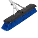 Carlisle 18" Floor Sweep with Handle - Plastic Block, Squeegee, Blue (3621961814) thumbnail 3
