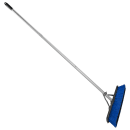 Carlisle 18" Floor Sweep with Handle - Plastic Block, Squeegee, Blue (3621961814) thumbnail 7