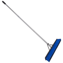 Carlisle 24" Floor Sweep with Handle - Plastic Block, Squeegee, Blue (3621962414) thumbnail 4
