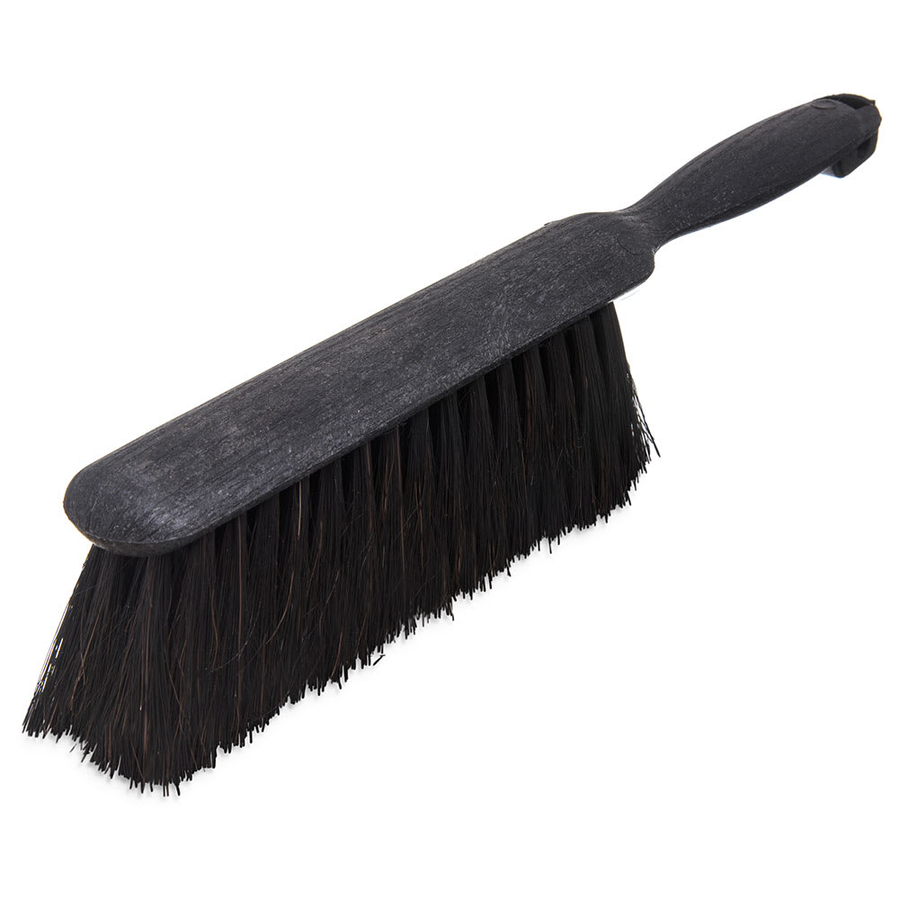 Carlisle 8" Counter/Bench Brush - Horsehair/Plastic, Gray/Black (3622503)