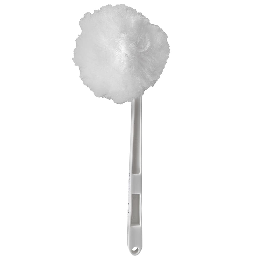 Carlisle 12" Toilet Bowl Mop - Plastic/Poly, White (3623802)