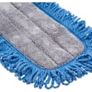 Carlisle 18" Dry Mop Pad - Electrostatic, Looped Fringe, Blue (363311814) thumbnail 4