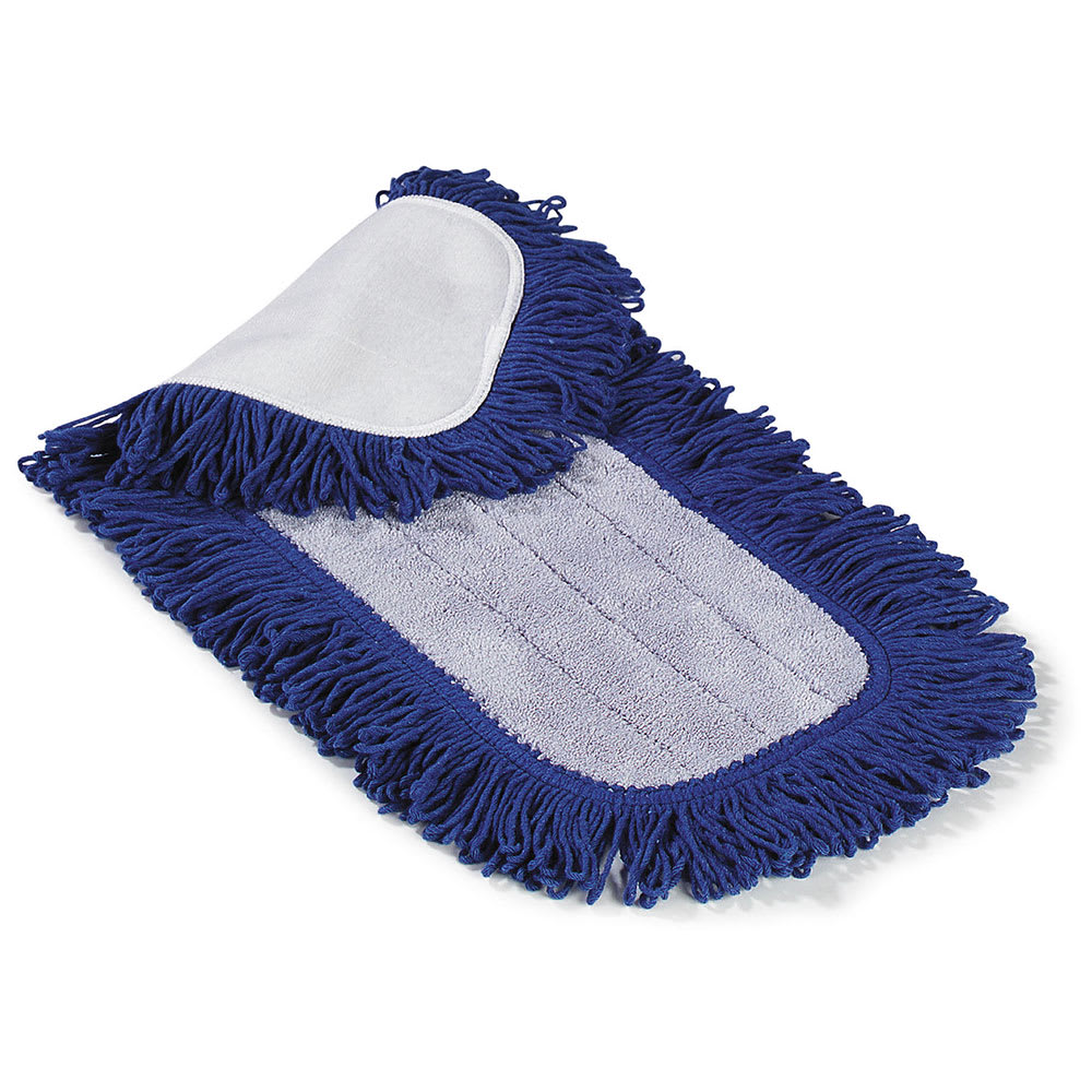 Carlisle 24" Dry Mop Pad - Electrostatic, Looped Fringe, Blue (363312414)
