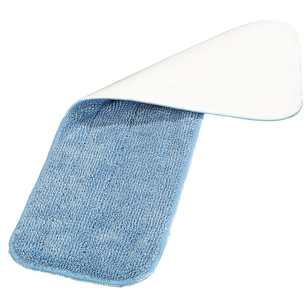 Carlisle 18" Wet/Dry Mop Pad - Looped End Microfiber, Blue (363321814)